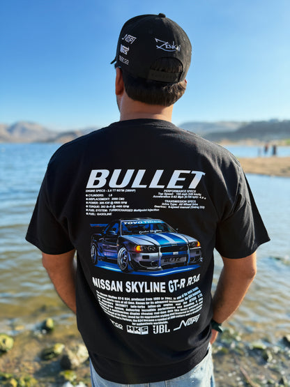 Playera Nissan Skyline GTR34 "Bullet"