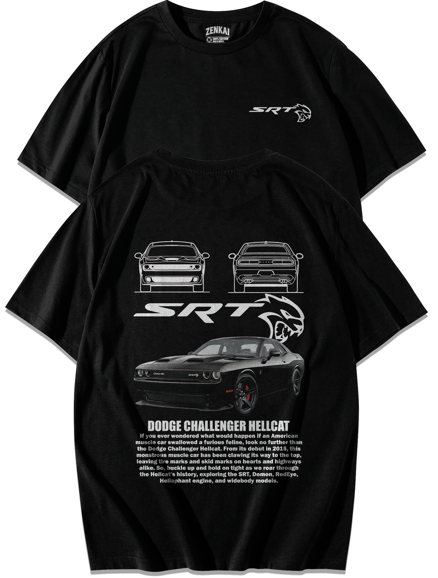 Playera Dodge Challenger SRT Hellcat