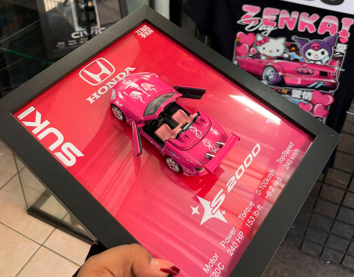 Cuadro con auto a escala Honda S2000 Suki