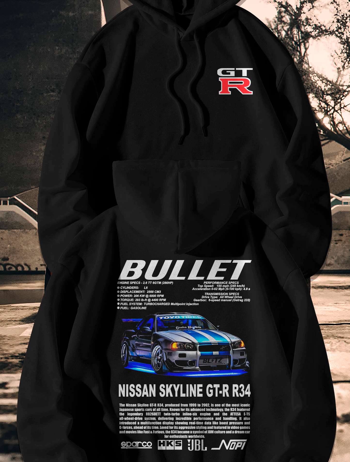 Sudadera Nissan GTR 34