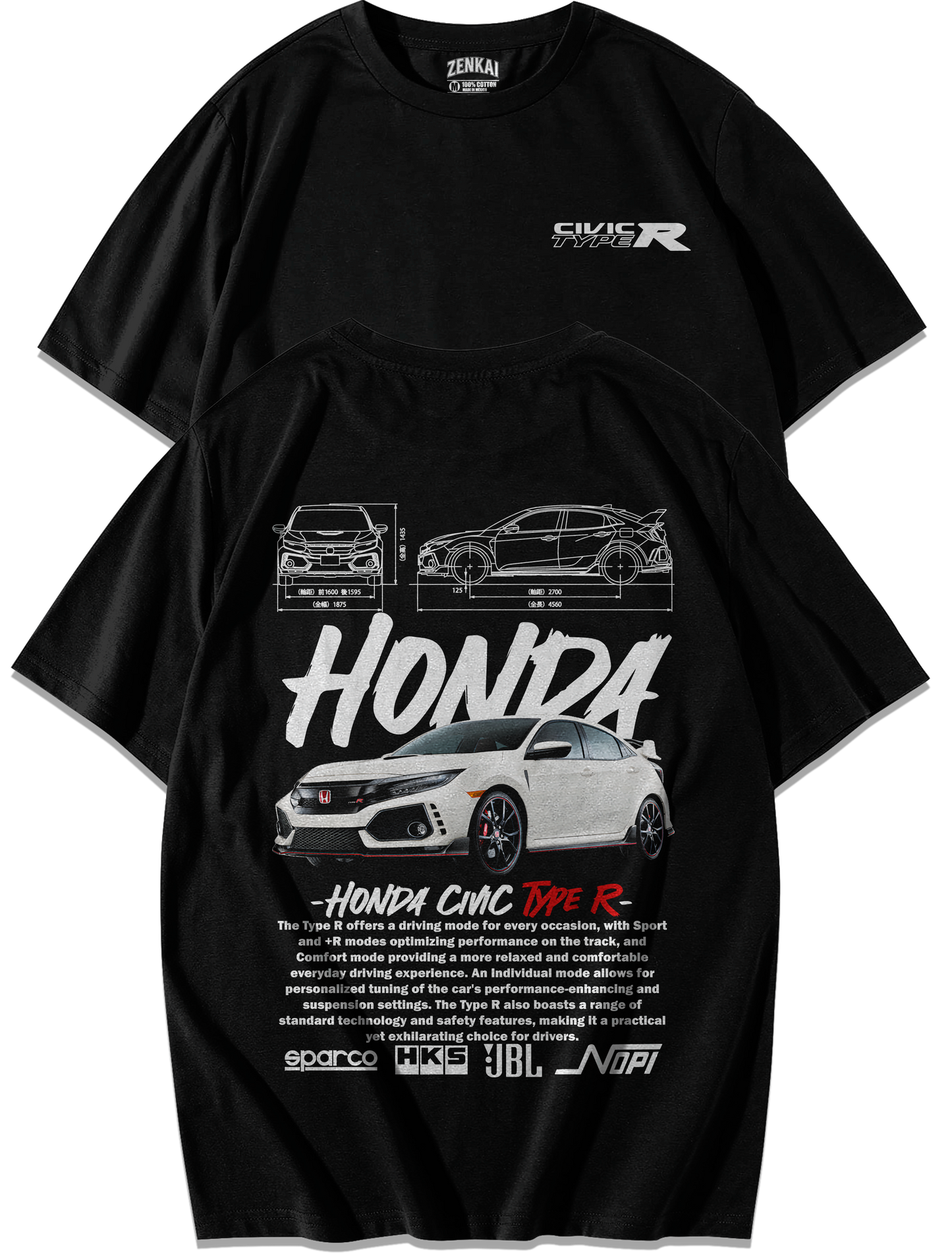 Playera Honda Civic TypeR